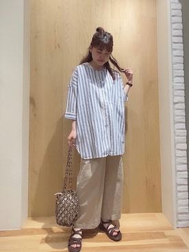 ニシザワ◎さん（レディース・156cm）の夏コーディネート