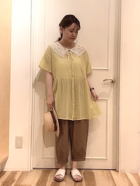 ニシザワ◎さん（レディース・156cm）の夏コーディネート