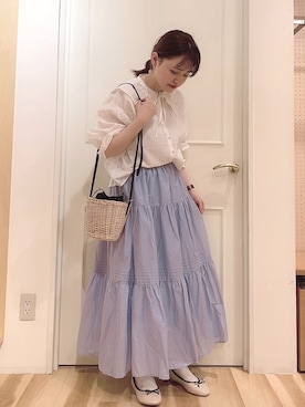 ニシザワ◎さん（レディース・156cm）の夏コーディネート