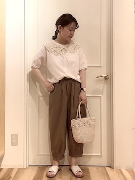 ニシザワ◎さん（レディース・156cm）の夏コーディネート