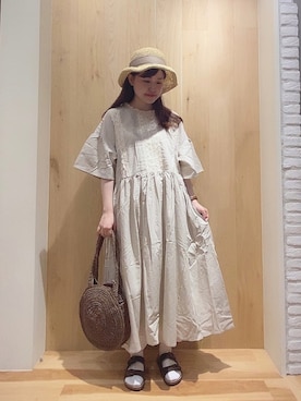 ニシザワ◎さん（レディース・156cm）の夏コーディネート