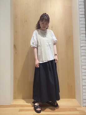 ニシザワ◎さん（レディース・156cm）の夏コーディネート