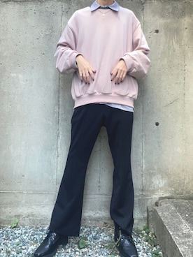 「Ellno Loset（エルノロゼット）のアイテム（ブーツ）」を使った、Nonさん（メンズ・173cm）の秋コーディネート