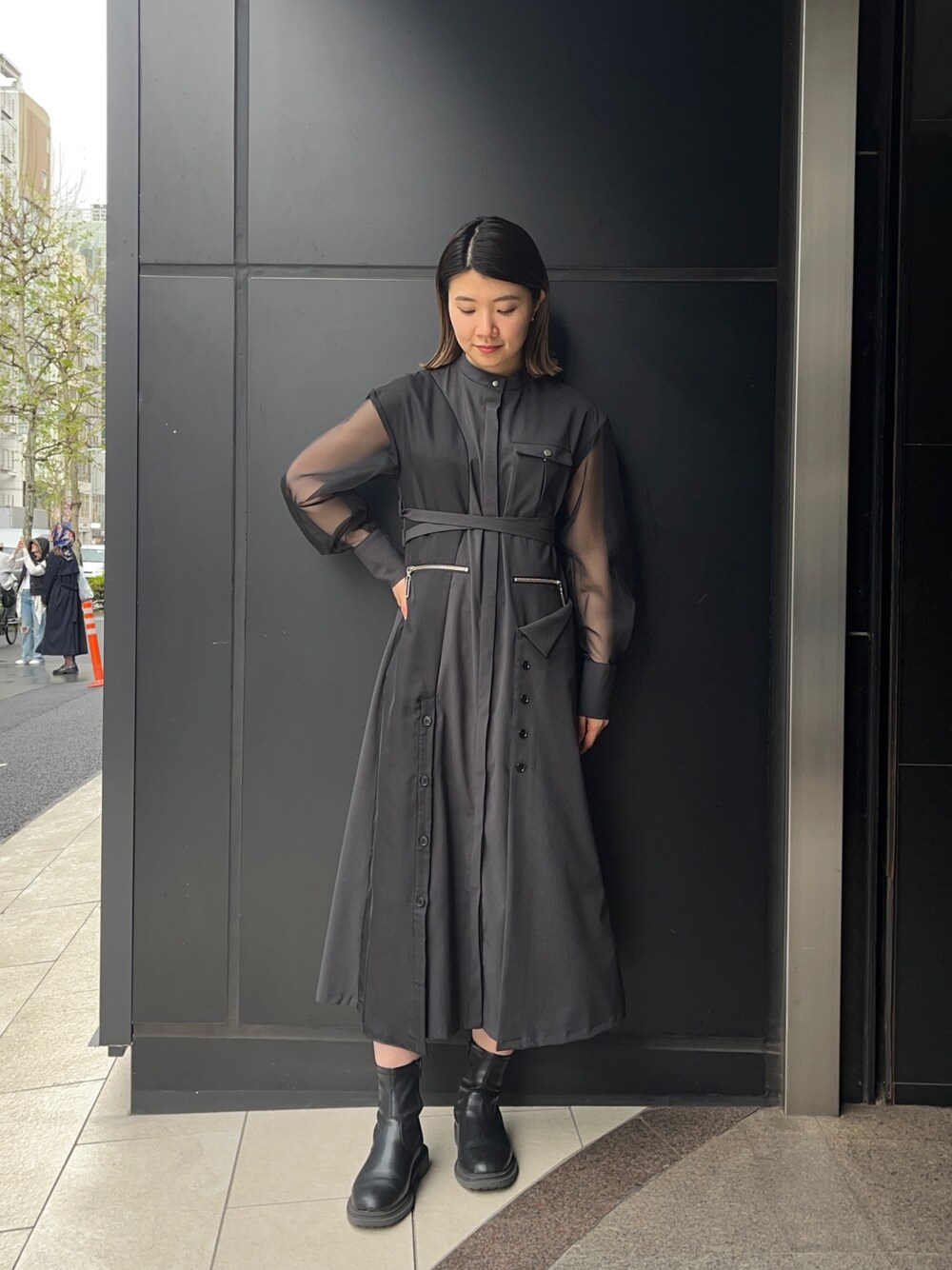 UNITED TOKYO シアーコンビミリワンピース UNITED TOKYO（ユナイテッドトウキョウ）の「シアーコンビミリ