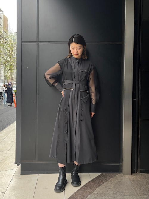 UNITED TOKYO シアーコンビミリワンピース UNITED TOKYO（ユナイテッドトウキョウ）の「シアーコンビミリ