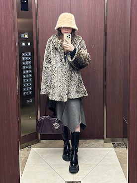 「Ada.（エイダ）のアイテム」を使った、kaeさん（レディース・160cm）の冬コーディネート