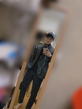 「Lee（リー）のアイテム（キャップ）」を使った、do_nn_koさん（メンズ・170cm）の春コーディネート