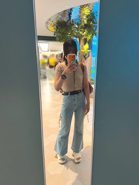 「RETRO GIRL（レトロガール）のアイテム」を使った、sasami157さん（レディース・157cm）の夏コーディネート