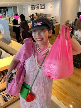 「LOWRYS FARM（ローリーズファーム）のパールタレンネックレス　249411（ネックレス）」を使った、kureha さん（レディース・158cm・20代）の秋コーディネート