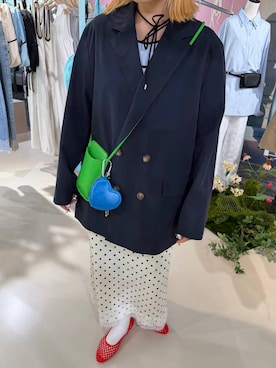 「LOWRYS FARM（ローリーズファーム）のステンレスＢＩＧリング  588511（リング、シルバー系）」を使った、kureha さん（レディース・158cm）の春コーディネート