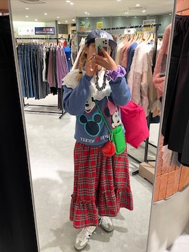 「アイテム（付け襟）」を使った、kureha さん（レディース・158cm）の秋コーディネート