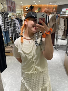 「アイテム（ハンチング/ベレー帽）」を使った、kureha さん（レディース・158cm・20代）の夏コーディネート