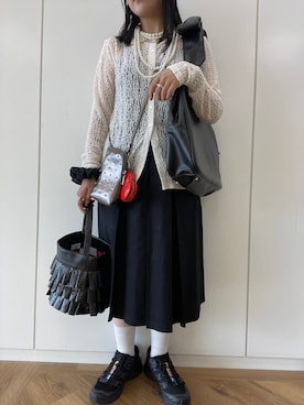 「アイテム（チノパンツ）」を使った、kureha さん（レディース・158cm）の夏コーディネート