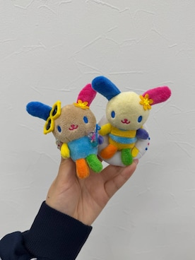 「LOWRYS FARM（ローリーズファーム）の【サンリオキャラクターズ】ヌイキーホルダー8 647243/GOODS（キーホルダー、その他）」を使った、kureha さん（レディース・158cm）の春コーディネート