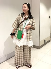 【極美品】LOWRYS FARM 2WAYコットンレースミニワンピース LOWRYS FARM ワンピース 2WAYコットンレースミニワンピース