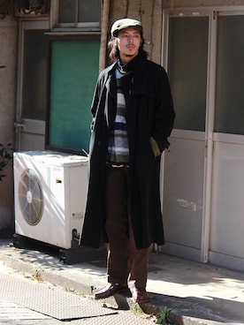 「glamb（グラム）のアイテム」を使った、yutakaさん（メンズ・173cm）の冬コーディネート