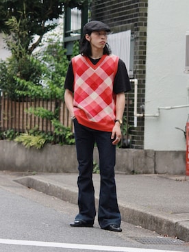 「CHAPS（チャップス）のアイテム」を使った、yutakaさん（メンズ・173cm）の夏コーディネート