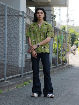 「schott（ショット）のアイテム」を使った、yutakaさん（メンズ・173cm）の夏コーディネート