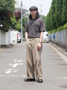 「CASIO（カシオ）のアイテム（アナログ腕時計）」を使った、yutakaさん（メンズ・173cm）の夏コーディネート