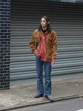 「schott（ショット）のアイテム」を使った、yutakaさん（メンズ・173cm）の秋コーディネート