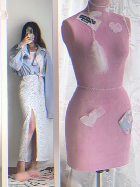 「H&M（エイチ・アンド・エム）のアイテム（タンクトップ）」を使った、❥Annikaaa☾さん（レディース・154cm）の秋コーディネート