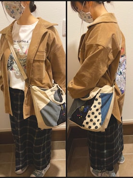 「ScoLar（スカラー）のアイテム（ジャケット/アウター）」を使った、natnonさん（レディース・155cm）の秋コーディネート