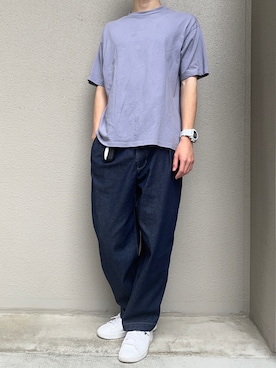 「アイテム（デジタル腕時計）」を使った、これしきさん（メンズ・177cm・20代）の夏コーディネート