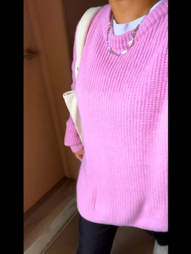 「WC（ダブル シー）のアイテム（ニット/セーター）」を使った、ユメカさん（レディース・153cm）の秋コーディネート