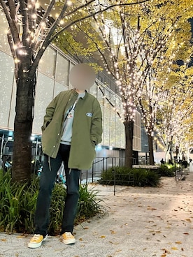 「WHO'S WHO gallery（フーズフーギャラリー）のアイテム（モッズコート）」を使った、ちゃそさん（メンズ・172cm）の秋コーディネート