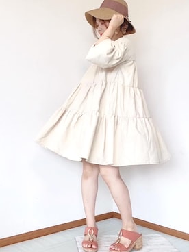 「ミニワンピ」｜Aya_rinさん（レディース・150cm）の夏コーディネート