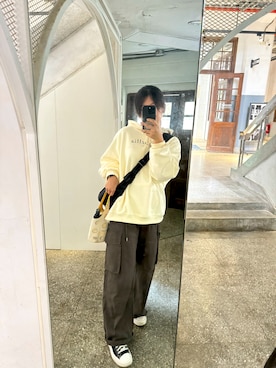 「ATTENTION（アテンション）のアイテム」を使った、RATAさん（レディース・161cm）の冬コーディネート