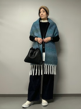 「162cm」｜「アイテム（アクセサリー）」を使った、hanさん（レディース・162cm）の秋コーディネート