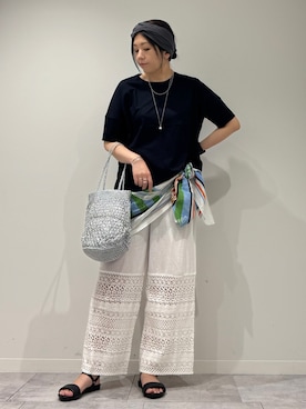「collex（コレックス）のアイテム」を使った、hanさん（レディース・162cm）の夏コーディネート