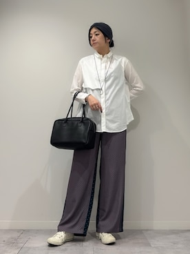 「アイテム（ブレスレット）」を使った、hanさん（レディース・162cm）の秋コーディネート