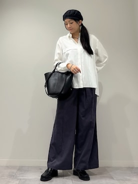 「アイテム（ブレスレット）」を使った、hanさん（レディース・162cm）の冬コーディネート