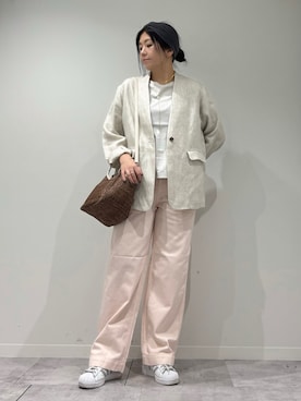 「marco masi（マルコマージ）のアイテム」を使った、hanさん（レディース・162cm）の春コーディネート