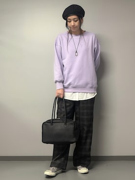 「162cm」｜「アイテム（アクセサリー）」を使った、hanさん（レディース・162cm）の冬コーディネート