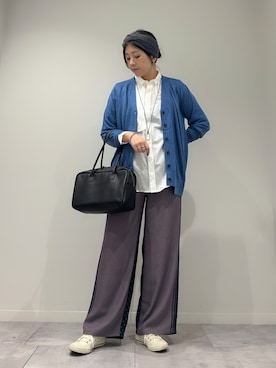 「アイテム（ブレスレット）」を使った、hanさん（レディース・162cm）の秋コーディネート