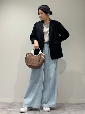 「marco masi（マルコマージ）のアイテム」を使った、hanさん（レディース・162cm）の春コーディネート