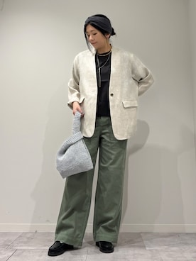「collex（コレックス）のアイテム（パンツ）」を使った、hanさん（レディース・162cm）の春コーディネート