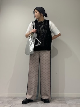 「collex（コレックス）のアイテム（パンツ）」を使った、hanさん（レディース・162cm）の春コーディネート