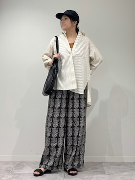 「PLAKTON（プラクトン）のアイテム」を使った、hanさん（レディース・162cm）の夏コーディネート