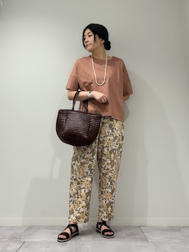 「DRAGON（ドラゴン）のアイテム」を使った、hanさん（レディース・162cm）の春コーディネート