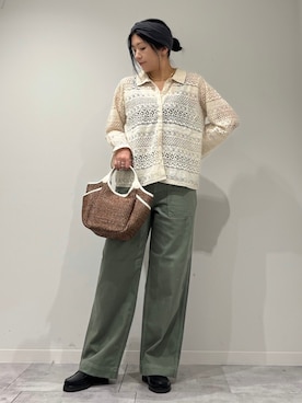 「marco masi（マルコマージ）のアイテム（バッグ）」を使った、hanさん（レディース・162cm）の春コーディネート