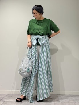 「collex（コレックス）のアイテム」を使った、hanさん（レディース・162cm）の夏コーディネート