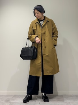 「アイテム（ブレスレット）」を使った、hanさん（レディース・162cm）の冬コーディネート