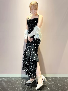 「ESPERANZA（エスペランサ）のジュエルセパレートパンプス（パンプス、ベージュ系）」を使った、konoさん（レディース・149cm）の夏コーディネート