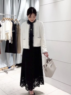 「UNTITLED（アンタイトル）のアイテム（スカート）」を使った、misa♡さん（レディース・160cm）の秋コーディネート