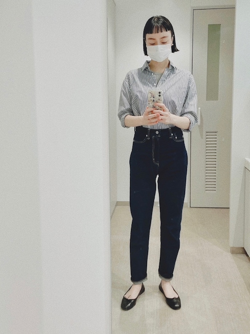 SEA　ハイライズオリジナルセルヴィッチデニムパンツ SLIM.H] SEA Vintage High-rise Slim Original Selvedge Denim Pants