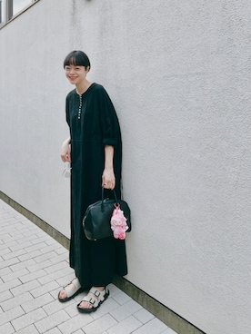 「アイテム（サンダル）」を使った、Kanocoさん（レディース・170cm）の夏コーディネート